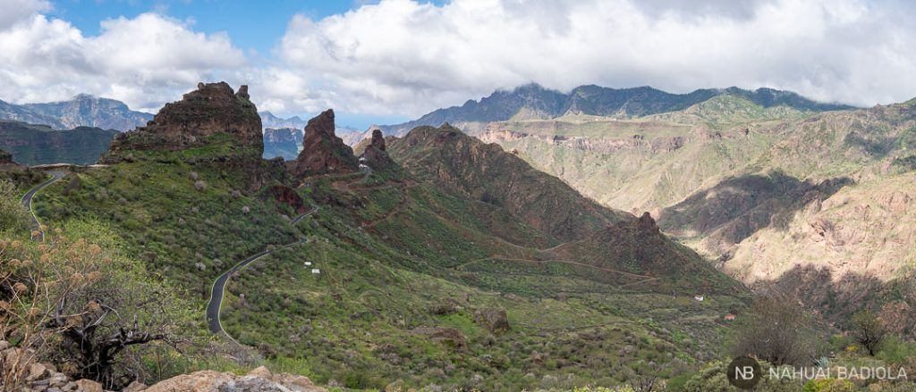 Vista panorámica de las cuevas del Rey, Gran Canaria