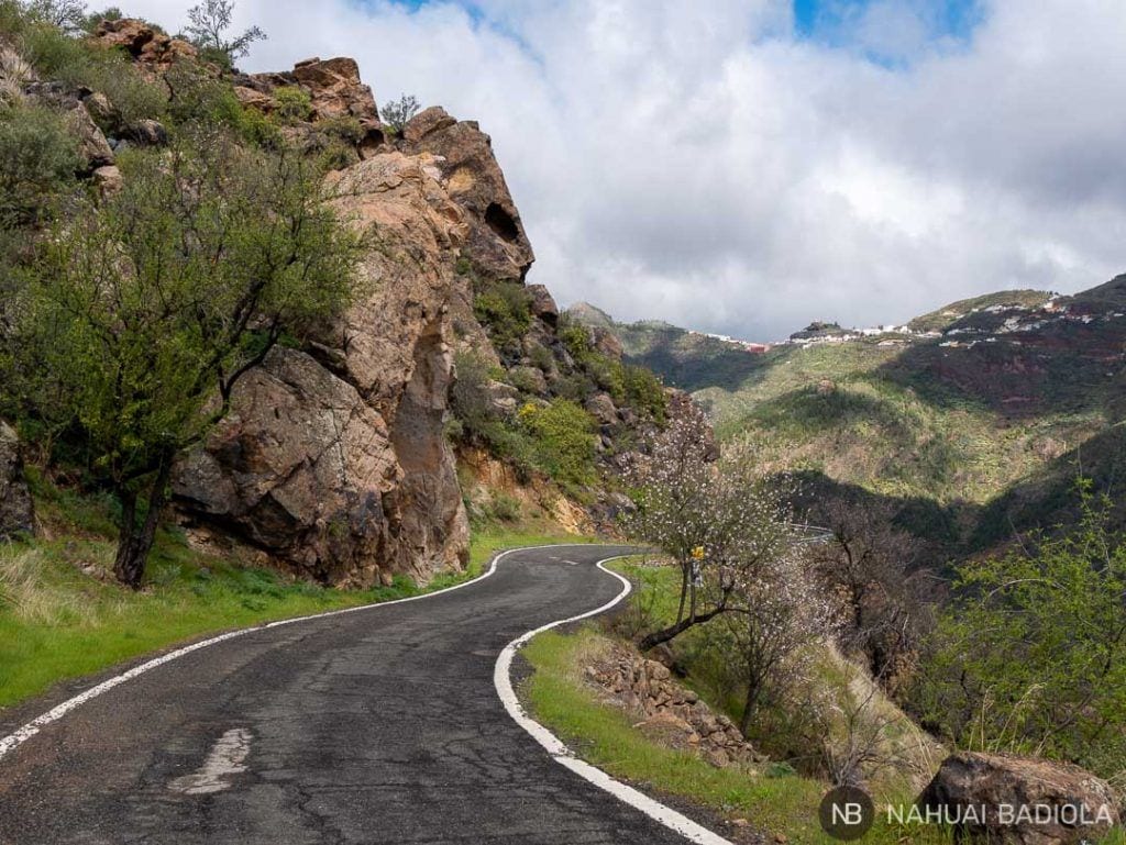 Comienzo de la ruta circular alrededor de Bentaiga, Gran Canarias