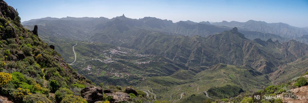Vistas de Gran Canarias desde las Cuevas del Caballero