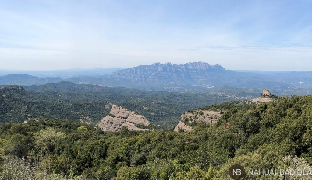 Vistas de Montserrat en segundo plano tras Paller de Tot lAny